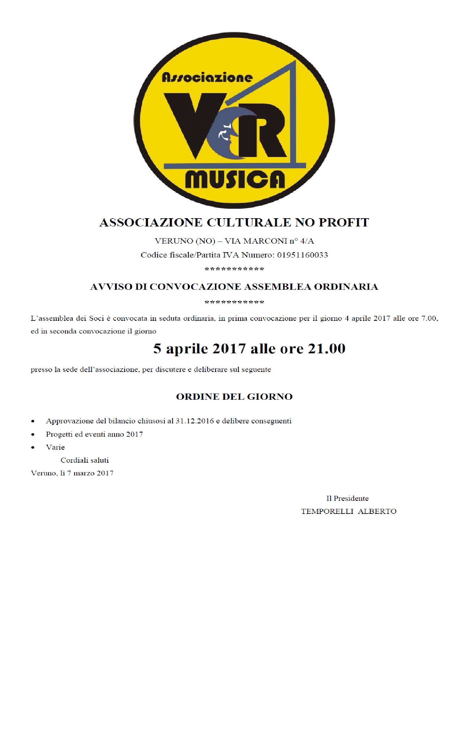 ver1musica convocazione assemblea