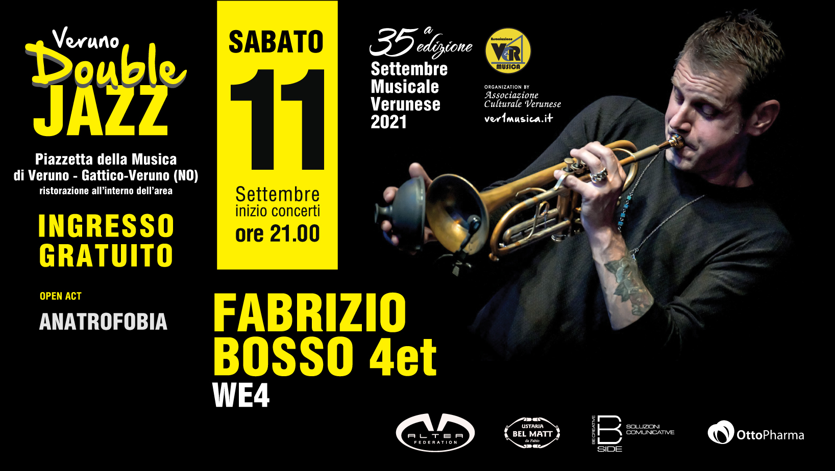 SERATA JAZZ CON FABRIZIO BOSSO e ANATROFOBIA